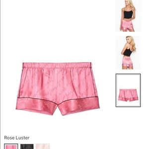💖VS Satin Logo Sleep Shorts
